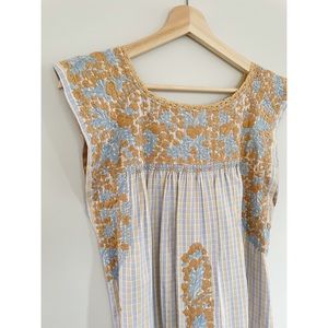 Mi Golondrina Flores Midi Dress